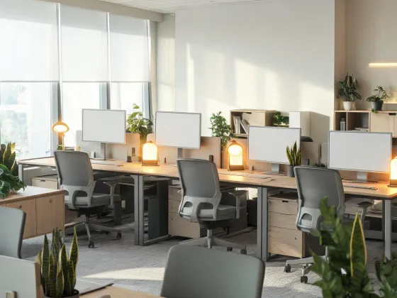 Task light in a contemporary workplace